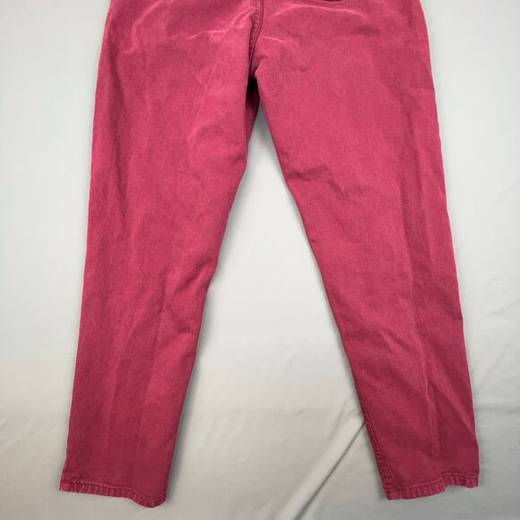 City Jeans High Rise Mom Jeans | Size 12 Red Tapered | Made in USA - Picture 7 of 12
